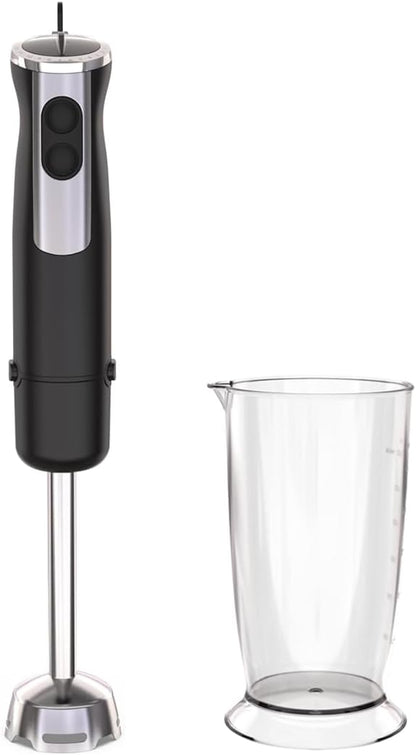 Skiennix Immersion Blender - 1000W Electric Stick Mixer with 12 Adjustable Speeds & Measuring Cup