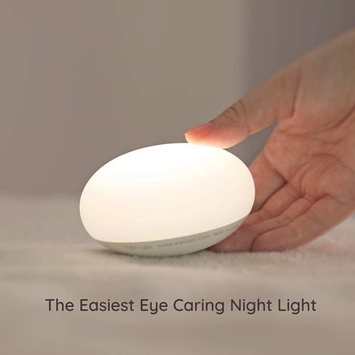 EASZZZ Baby Night Light - Soft BPA-Free Silicone Lamp for Breastfeeding | Eye-Caring, Stepless Dimming, 1-Pack