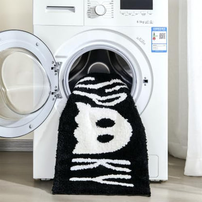 Halloween Bath Mat Non Slip Microfiber Rug 16x24 Inch - Ghost Spirit Design