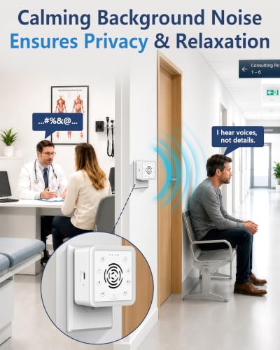 Office Privacy Noise Canceling White Noise Machine 90dB with Timer