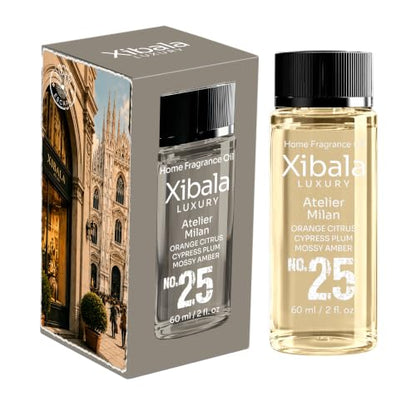 Home Fragrance Diffuser Oil - Atelier Milan, 60ml / 2 Fl Oz - Luxury Aromatherapy Scent for Waterless Diffusers