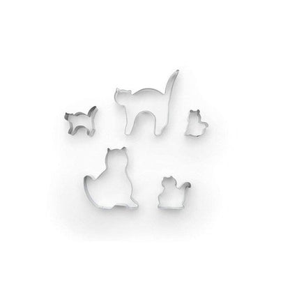 Fox Run 5-Piece Cat Cookie Cutter Set