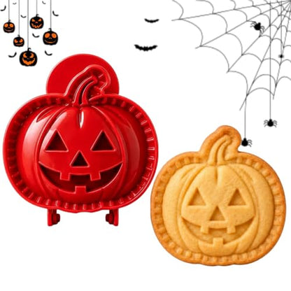 Halloween Mini Hand Pie Molds Set with 8 Fall Shapes - Red-A