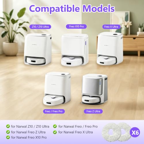 Universal Mop Replacement Pads for Robot Vacuum and Floor Cleaners