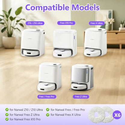 Universal Mop Replacement Pads for Robot Vacuum and Floor Cleaners