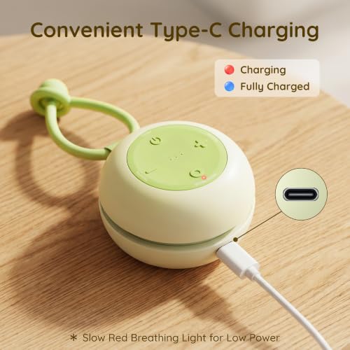 Portable Baby Sound Machine with RGB Night Light - Pistachio | 18 Soothing Sounds