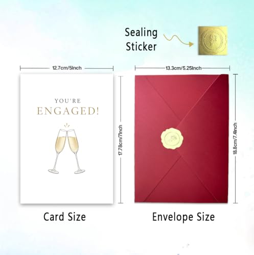 Engagement Card for Newly Engaged Couples BT-491 Congratulations Gift Set