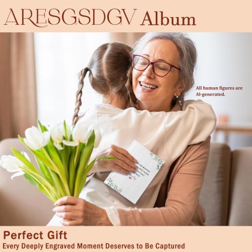 4x6 Photo Album Holds 36 Pictures - Durable Hardcover & Top-Loading Window