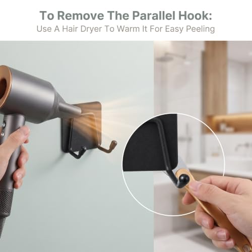 Self-Adhesive Stainless Steel Wall Hooks 3-Pack Heavy Duty Organizer