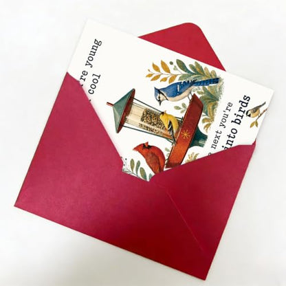 Funny Bird Watching Birthday Card for Husband - BT-496