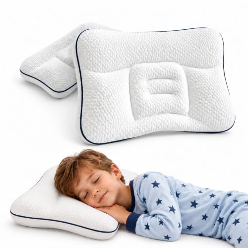 Kids Posture Pillow Ergonomic Cervical Neck Support - Color A for 3-8