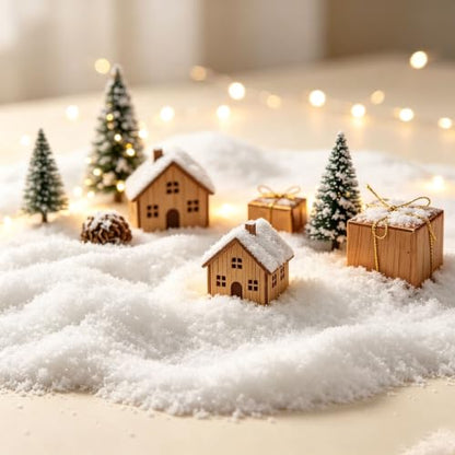 Artificial Snowflakes for Winter Holiday Decor 50g Fake Snow for Christmas & Winter Scenes