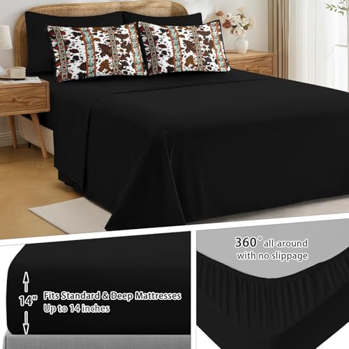 King Western Aztec Quilt Set 7 Pieces Bedspread Bedding