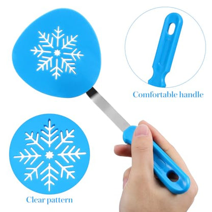 Christmas Spatula Turner Set - Holiday Kitchen Cooking Utensils - Tree Snowflake Santa