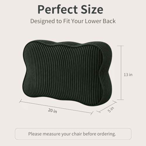 Lumbar Support Pillow for Recliner Chair - Washable Corduroy Cover
