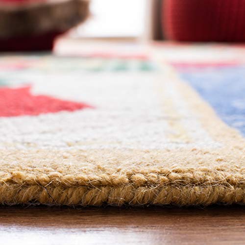 Safavieh Chelsea Wool Area Rug 3x5 White & Multi Farmhouse Style - HK274A