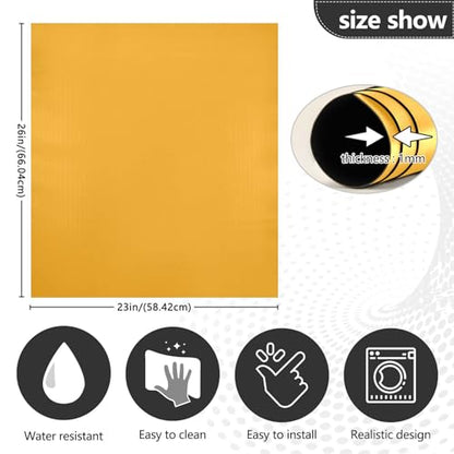 Orange Dishwasher Magnet Cover 23 x 26 Inches Refrigerator Panel Decal for Kitchen & Laundry