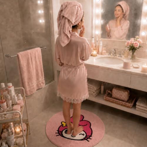 Pink Fluffy Rug 2'8