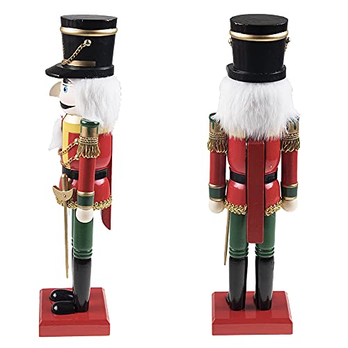 Soldier 14 Inch Traditional Wooden Nutcracker - Festive Christmas Decor (Variation: 14 inch / Soldier)