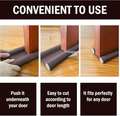 42 Inch Draft Stopper Door Seal Strip Pack of 3 - Dust & Noise Barrier