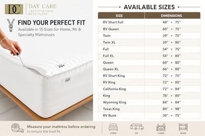RV King Size Zipper Fitted Sheets 72x80 Inch Cotton Blend Satin Finish Easy Change