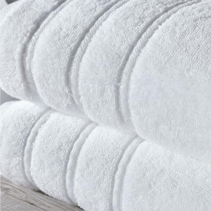 Turkish Cotton Bath Sheets Set of 2 - 59x35 Inches, Soft & Absorbent White