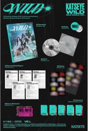 KATSEYE Wild Album Photobook Set with Extra Photocards - WILD WORLD Ver.