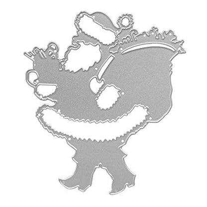 Father Christmas Carry A Bag Metal Cutting Dies for Scrapbooking & Card Making - Christmas Embossing Stencil