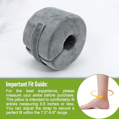 Foot Elevation Pillow with Ankle Support Cushion for Bed Sleep