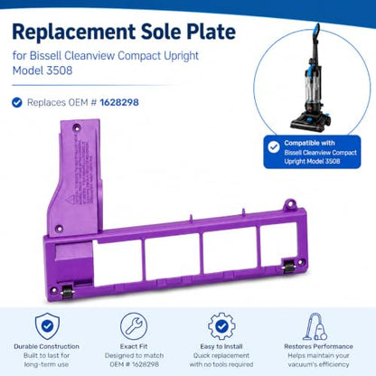 Replacement Sole Plate for Bissell Cleanview Compact Upright Vacuum 3508