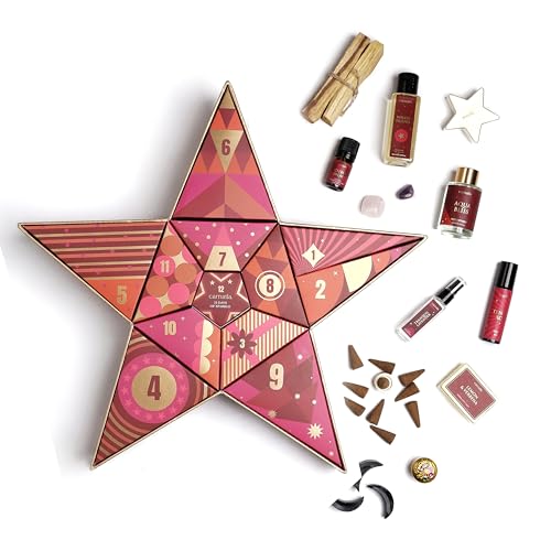 Carnatia 12 Days of Sparkle Christmas Advent Calendar Set of 12 Festive Fragrance Products