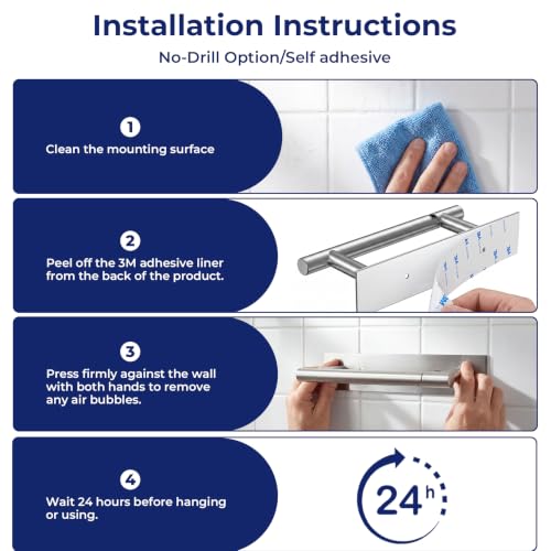 Brushed Nickel Toilet Paper Holder Wall Mount Double Pivoting Post SUS304 Stainless Steel