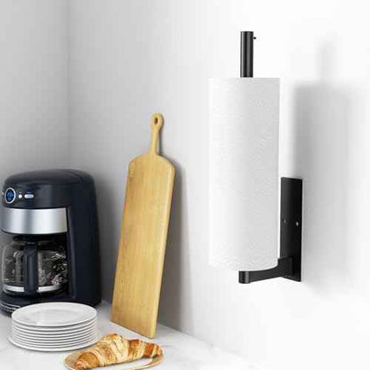 Paper Towel Holder Under Cabinet: Self-Adhesive or Drilling Paper Towel Dispenser - Stainless Steel Paper Towel Roll Holder