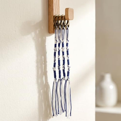 Jewish Tzitzit Tassels for Prayer Shawl - Blue & White Religious Fringes