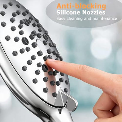 FEELSO High Pressure Handheld Shower Head Chrome - Shower Head Only