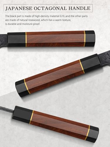 HOSHANHO 8-Inch Knife Set with Magnetic Wooden Block - Japanese Kitchen Cutlery
