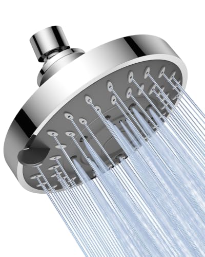 High Pressure Fixed Shower Head with 5 Spray Modes - Easy Installation