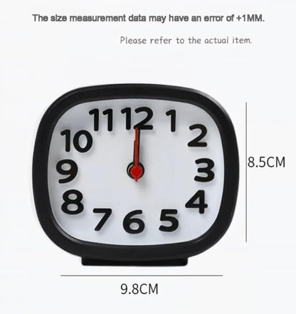 Alarm Clock for Students | Dual Timer & Desk Clock, Black Square (Variation: Black+Square)
