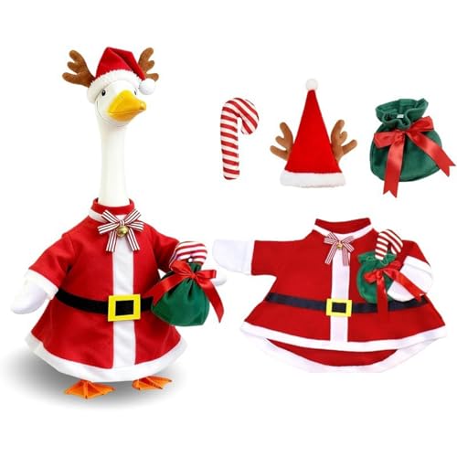 Christmas Porch Goose Costume with Hat & Scarf - Snowman & Santa Outfit