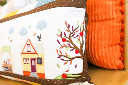 Kimberbell Autumn Acres Embroidery Design Redemption Card for Fall Bench Pillow
