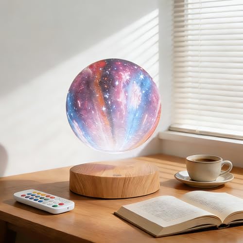 Levitating Moon Lamp with 16 Colors & 20 Modes - Floating Spinning LED Moon Light - Galaxy Moon Variation of This Listing