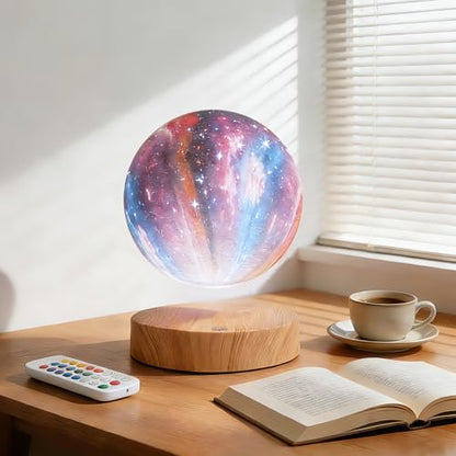 Levitating Moon Lamp with 16 Colors & 20 Modes - Floating Spinning LED Moon Light - Galaxy Moon Variation of This Listing