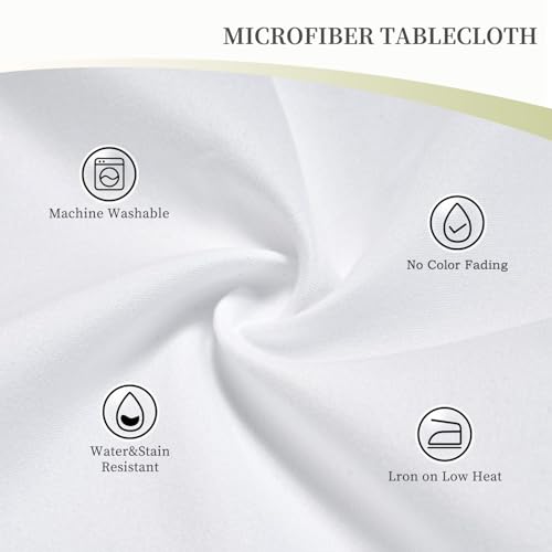 Christmas Table Cloth 36" Round Snowflake Pattern - Waterproof Polyester (Variation: Christmas-4 / 36" Round)