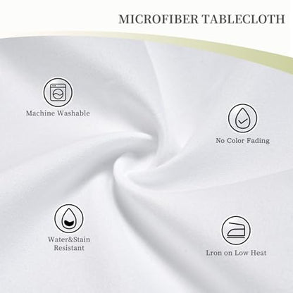 Christmas Table Cloth 36" Round Snowflake Pattern - Waterproof Polyester (Variation: Christmas-4 / 36" Round)