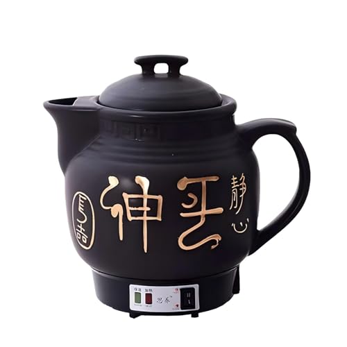 110V Fully Automatic Ceramic Decoction Pot with 1.06 Gallon Capacity - Black