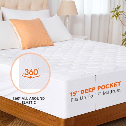 Queen Size Electric Heated Mattress Pad with Dual Control, 9 Heat Settings & Auto Shut Off