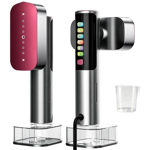 Portable Travel Garment Steamer & Iron 2-in-1 Handheld Clothes Steamer with LED Touch Screen