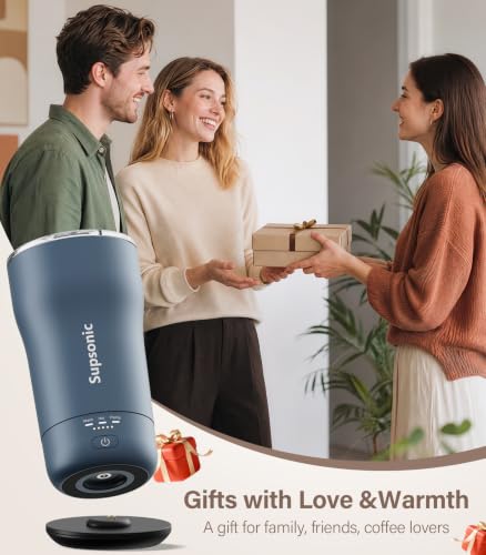 Supsonic 16oz Temperature Control Mug - Navy Rechargeable Heated Coffee Cup
