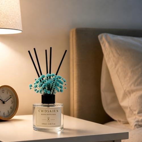 Jasmine Reed Diffuser Set 3.38oz Home Fragrance for Bathroom & Decor
