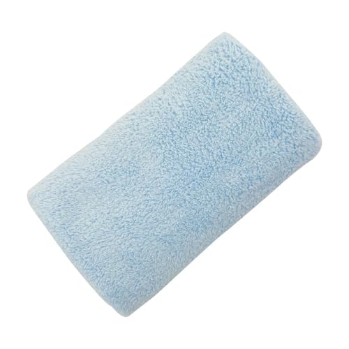 Blue Hand Towels for Bathroom 14x30 Inch Cotton Blend Quick Dry Soft Reusable Microfiber